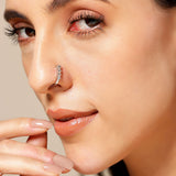 Minimal Silver Clip On Nose Pin