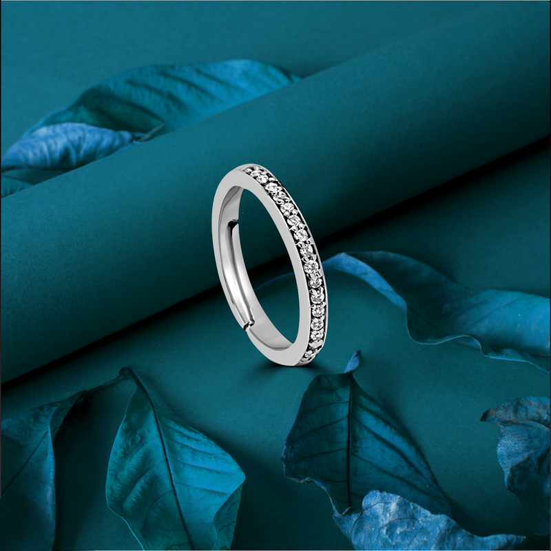 Dainty Zircon Silver Ring