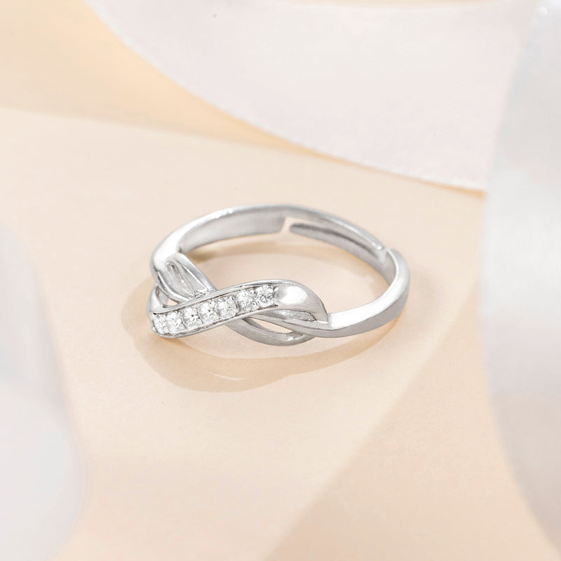 Silver Infinite Bond Ring