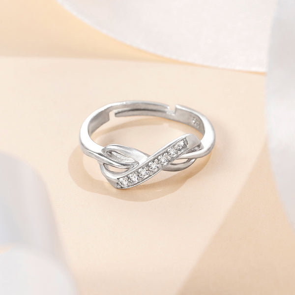 Silver Infinite Bond Ring