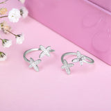 Silver Dainty Butterflies Toe Rings