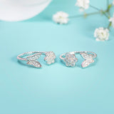 Silver Flower & Butterfly Toe Rings