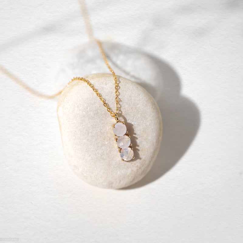 June Birthstone Necklace - Natural Moonstone