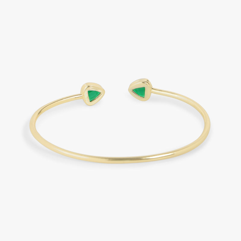 Green Quartz Cuff Bracelet