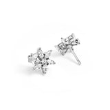 Classic Silver Floral Studs