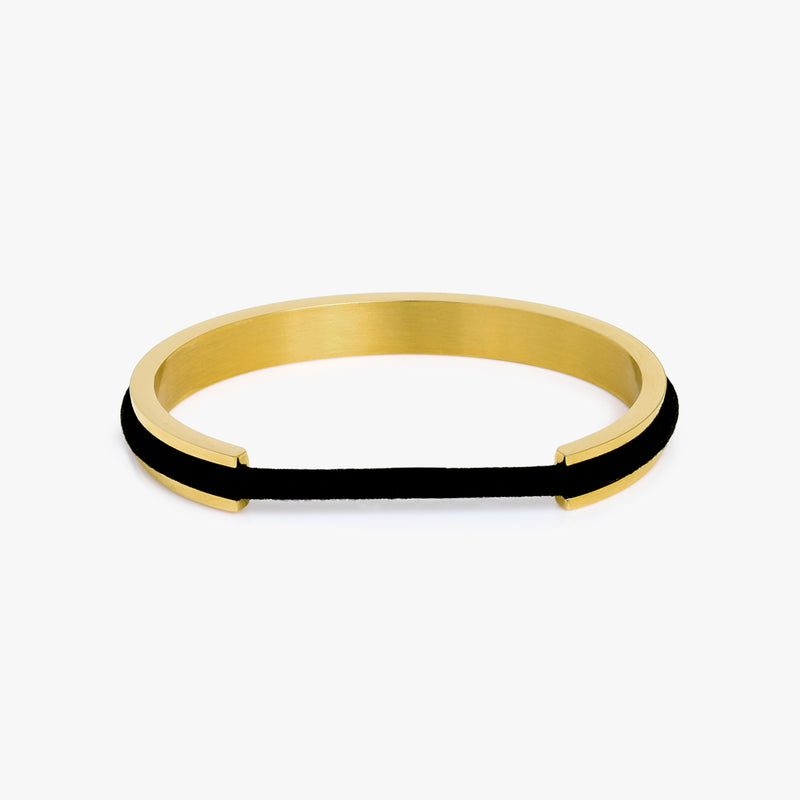 Hair Tie Cuff Bracelet - Yellow gold