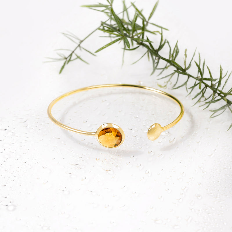 Citrine Quartz Cuff