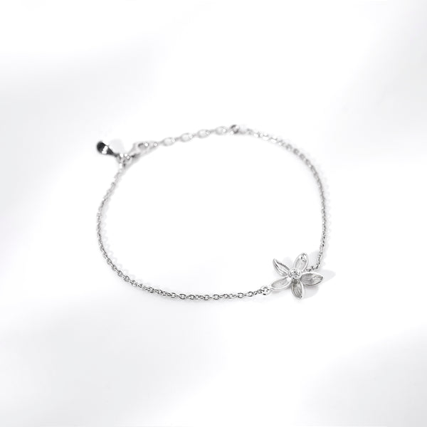 Buy Silver Blossom Chain Bracelet Online | March