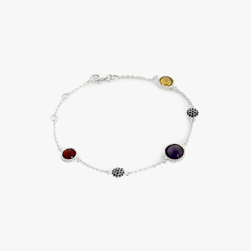 Buy Multicoloured Silver Statement Bracelet Online | March