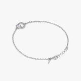 Buy Classic White Zircon Chain Bracelet Online | March