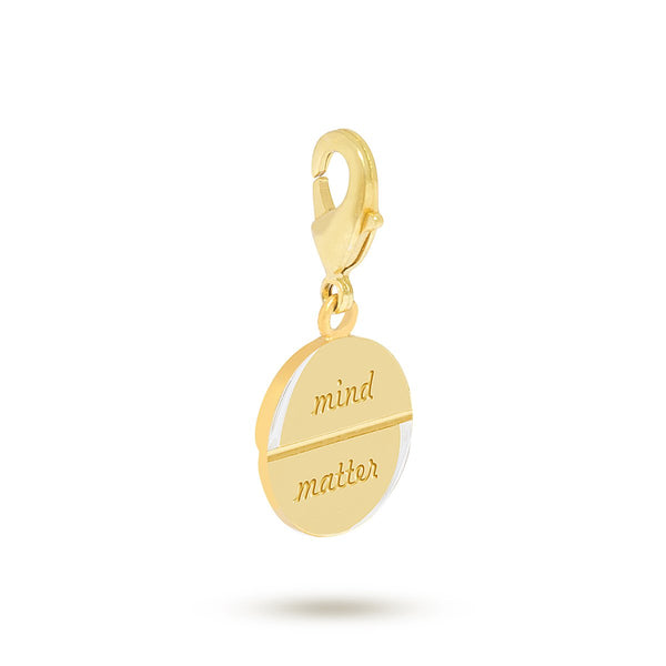 Mind Over Matter Charm - Dual Tone