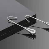 Drop Shaped Earrings - Silver Colour