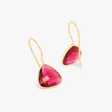 Ruby Red Quartz Earrings