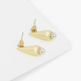 Conical Pearl Earrings