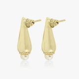 Conical Pearl Earrings