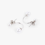 Buy Silver Statement Pearl Jacket Earrings Online | March