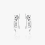 Buy Silver Studded Zircon Earrings Online | March