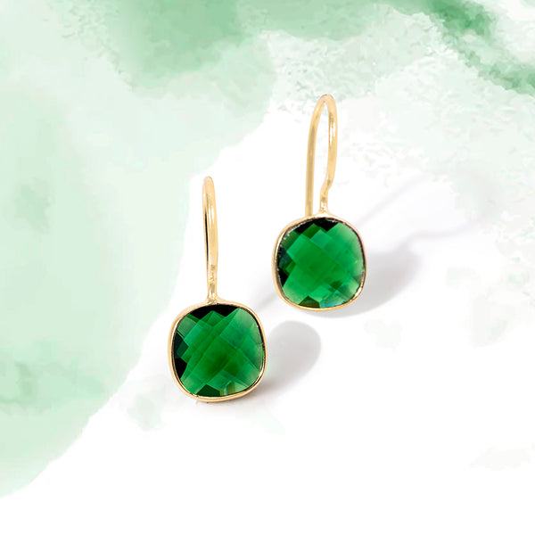 Emerald Quartz Earrings