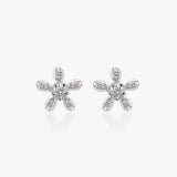 Buy Flower Silver Stud Earrings Online | March