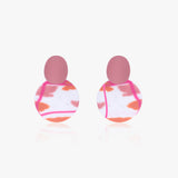 Abstract Print Polymer Clay Earrings