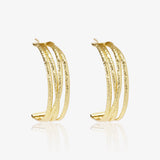 Intertwined Wires C-Hoops