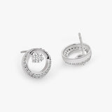 Buy Silver Minimal Round Stud Earrings Online | March