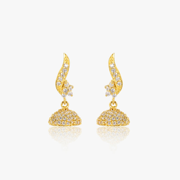 Buy Gold Plated Silver Dazzling Jhumki Online | March