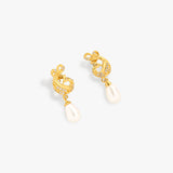 Buy Silver Peacock Pearl Earrings Online | March