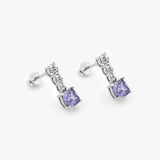 Buy Elegant Silver Tanzanite Earrings Online | March