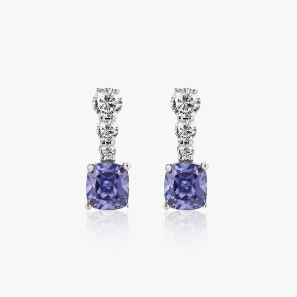 Buy Elegant Silver Tanzanite Earrings Online | March