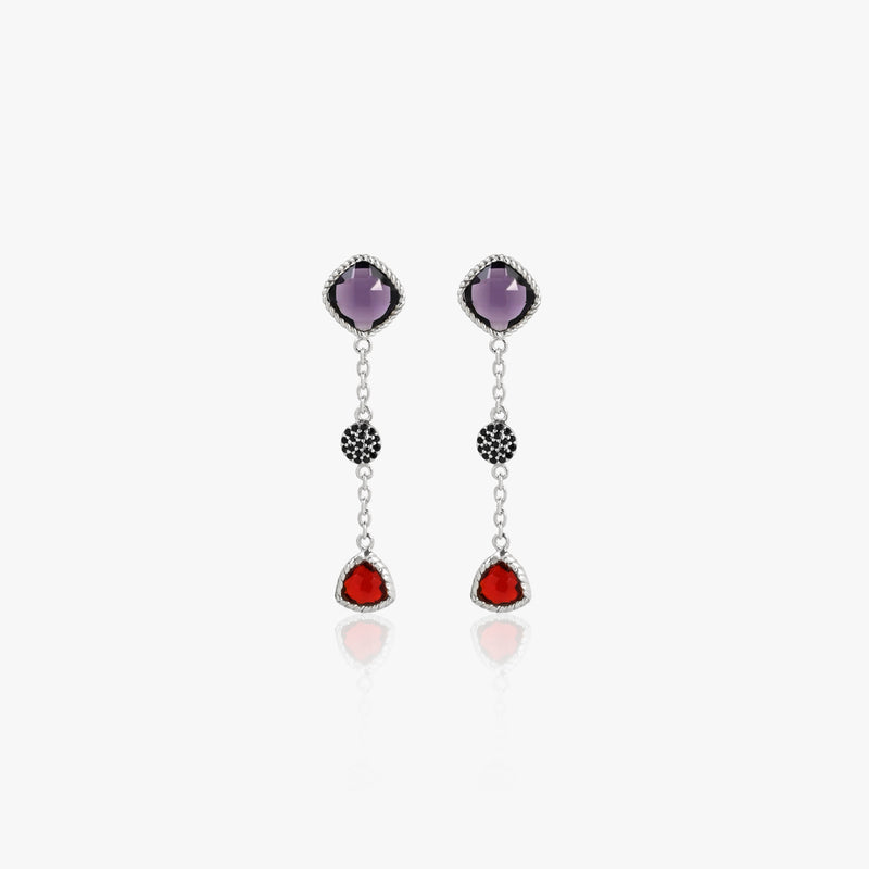 Buy Multicoloured Silver Statement Danglers Online | March