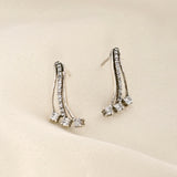 Buy Elegant Waves Silver Earrings Online | March