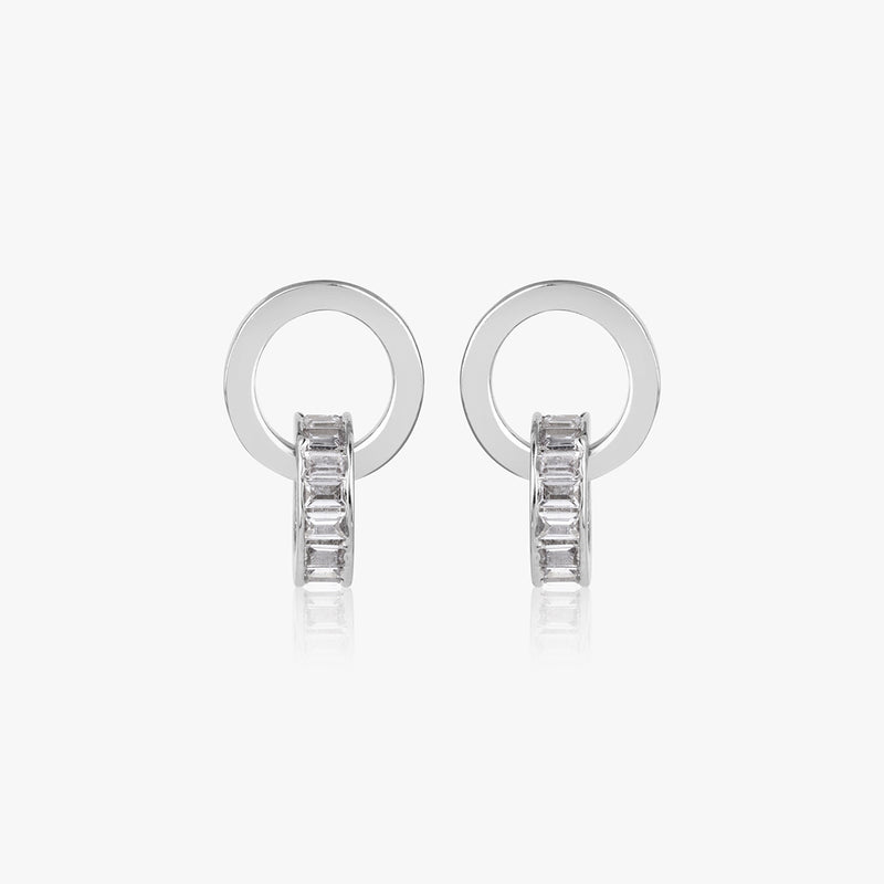 Buy Entwined Silver Ring Earrings Online | March