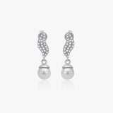 Buy Elegant Natural Pearl Silver Earrings Online | March