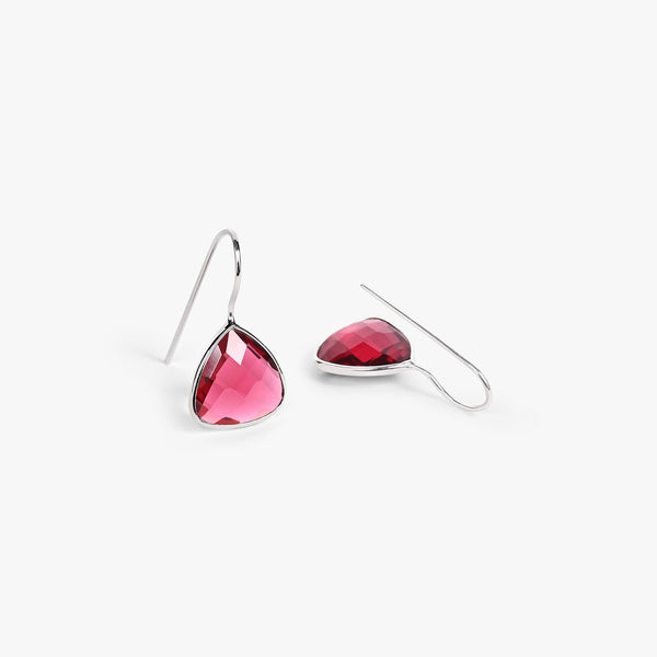 Buy Silver Red Quartz Earrings Online | March
