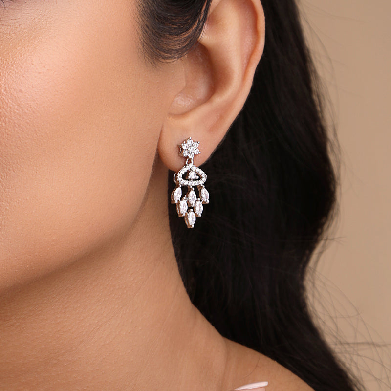 Buy Silver Chandelier Earrings Online | March