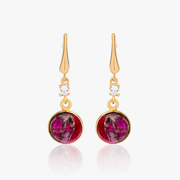 Buy Classy Gemstone Dangling Earring - Joyalukkas