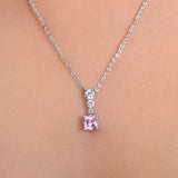 Buy Silver Pink Tourmaline and Zircon Set Online | March