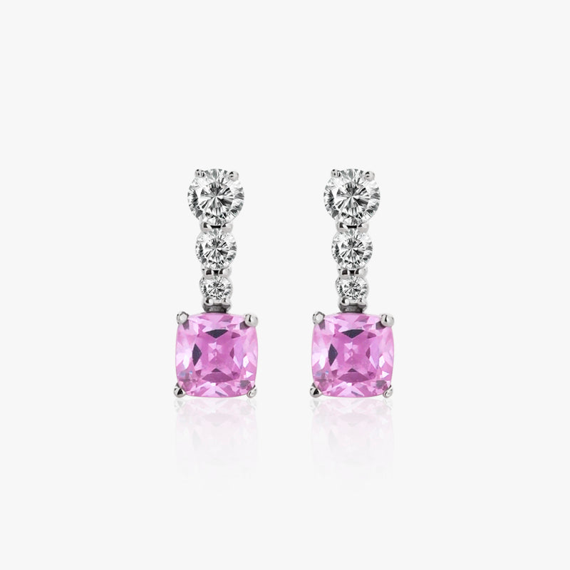 Buy Silver Pink Tourmaline and Zircon Set Online | March
