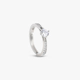 Buy Silver Zircon Classic Couple Rings Online | March