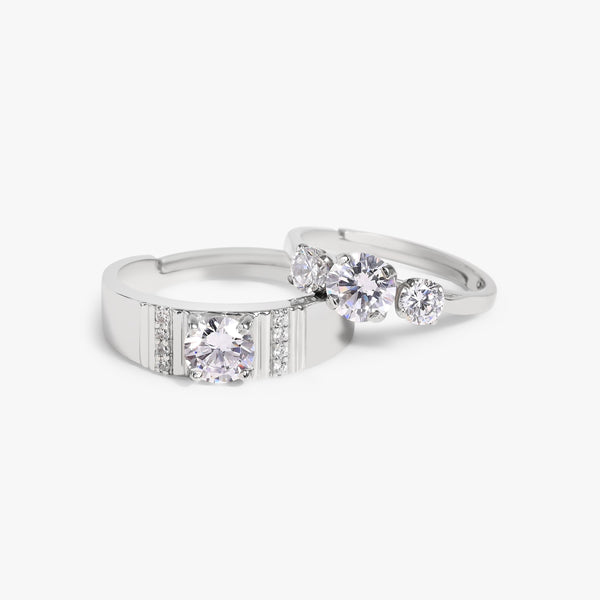 Buy Silver Everlasting Love Couple Rings Online | March