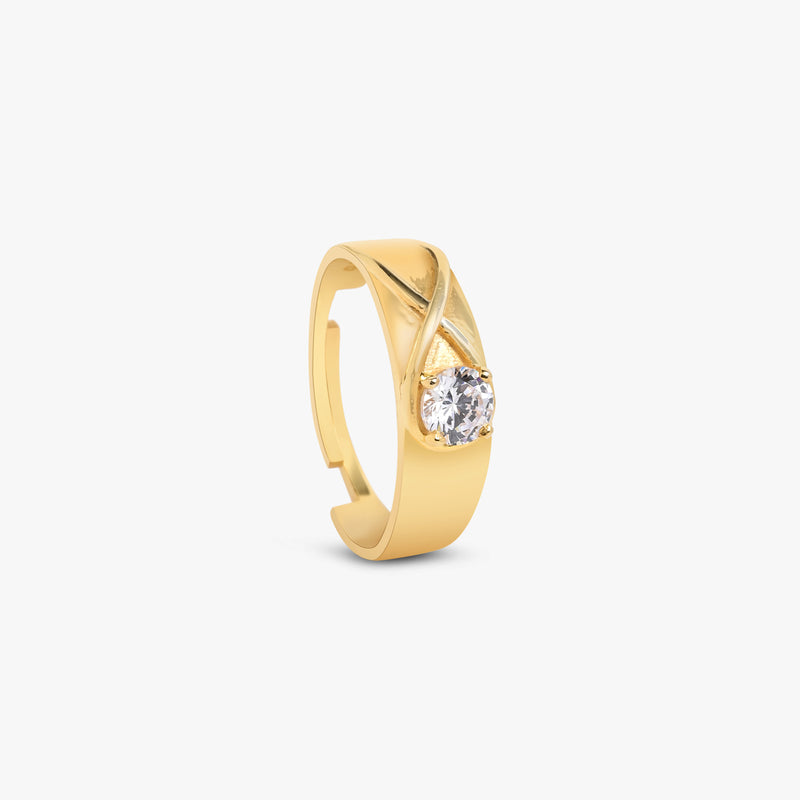 Simple Diamond Couples Ring |