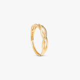 Buy 18K Gold Plated Silver Entwine Couple Rings Online | March