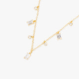 Buy 18k Gold Plated Silver Geometric Zircon Jewellery Set Online | March