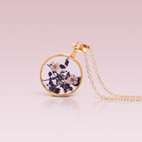 Dry Flower Pendant Necklace