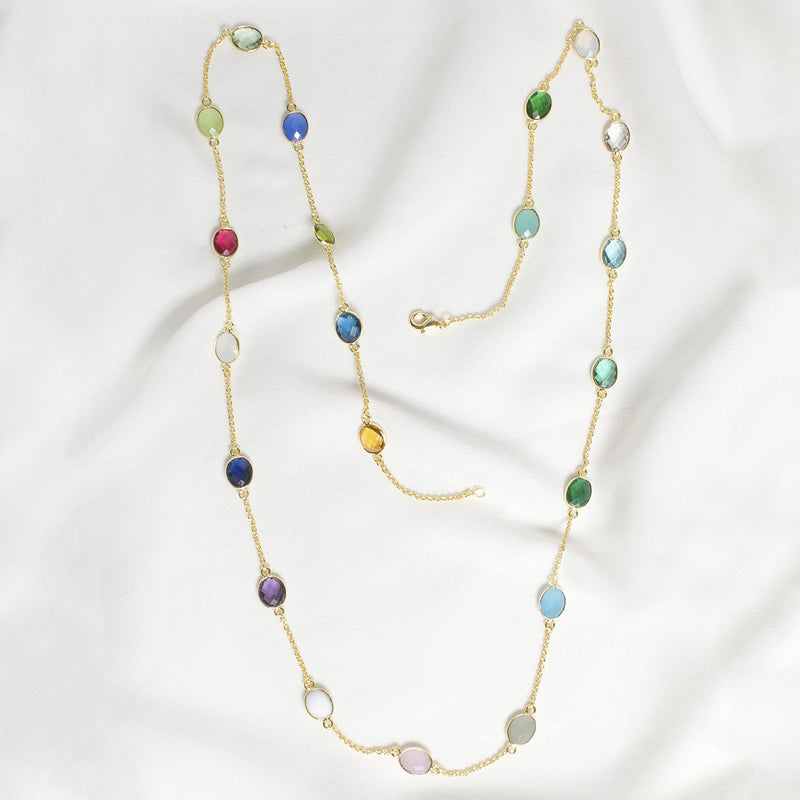 Golden moonstone round bead necklace with an 18k yellow gold clasp. – Dean  Harris Inc.