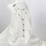 Buy 18K Gold Plated Silver Semi Precious Stone Necklace Online | March