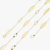 Pearl & Black Zircon long Necklace