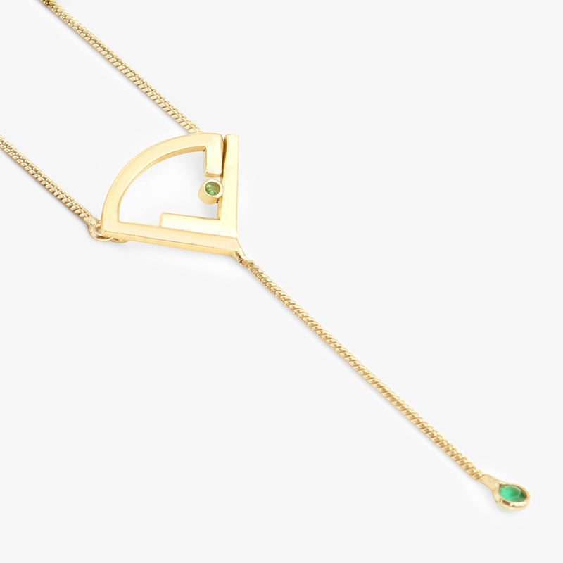Green Zircon Pendant Necklace