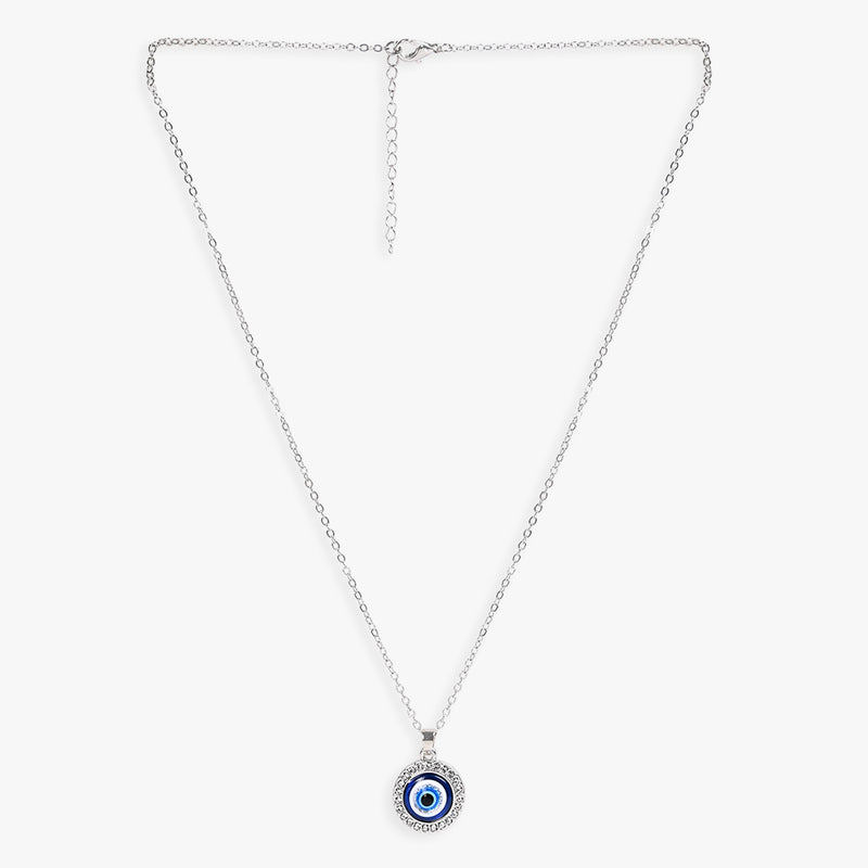 Evil Eye Glass Stone Necklace